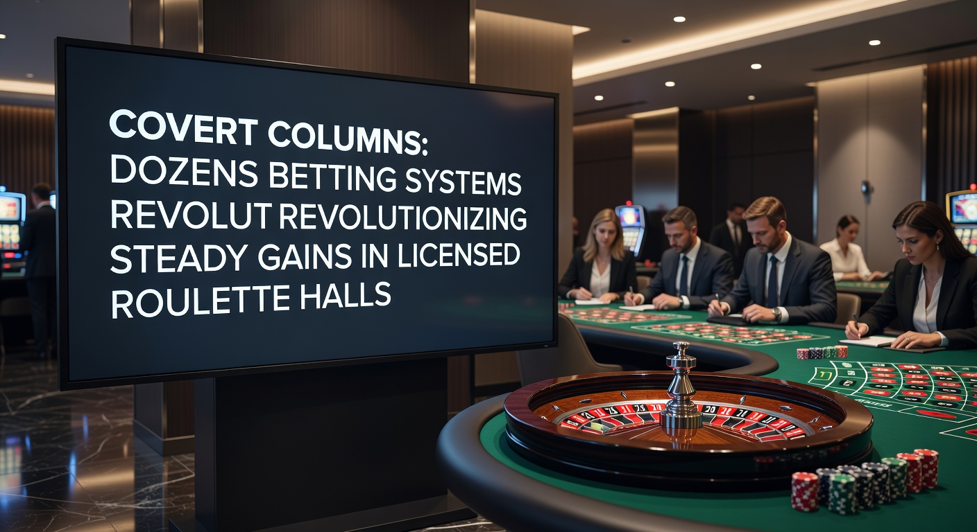 Roulettetafel met markeringen voor kolommen en dozens, zichtbaar in een bruisende gelicenseerde zaal