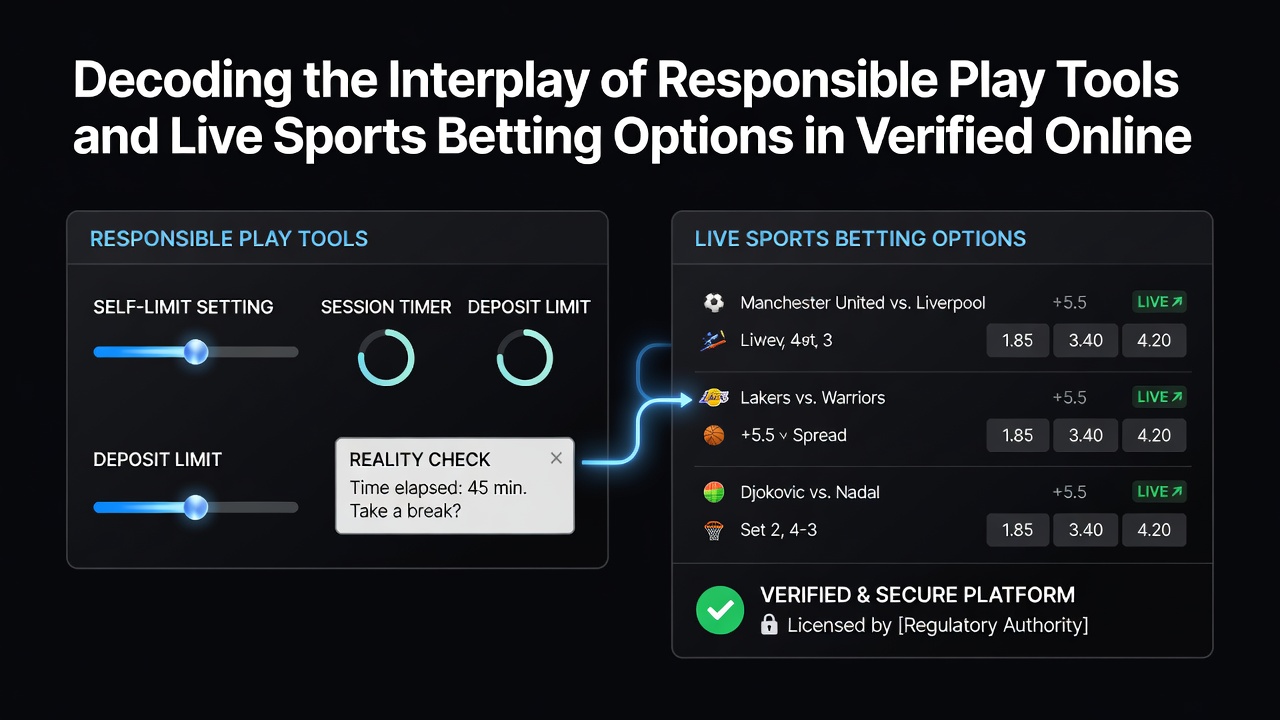 Live sportweddenschappen met ingebouwde verantwoord spelen controles