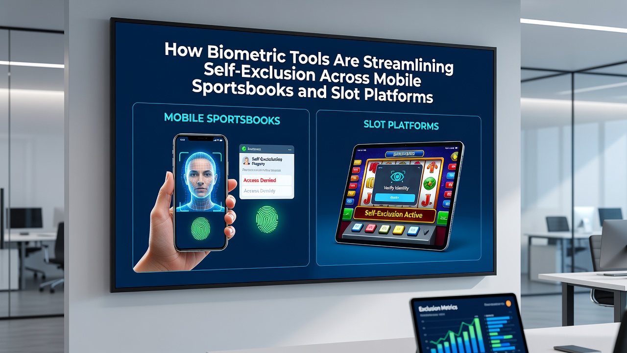 Gebruikersinterface van biometrische self-exclusion tool op smartphone