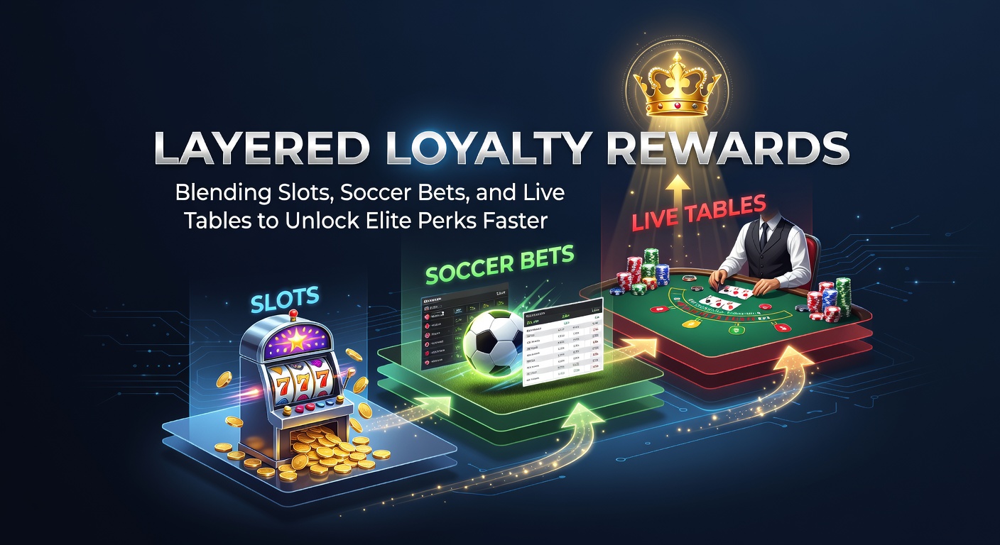 Speler die punten verzamelt via slots, voetbalweddenschappen en live tafels in een loyaalheidsprogramma