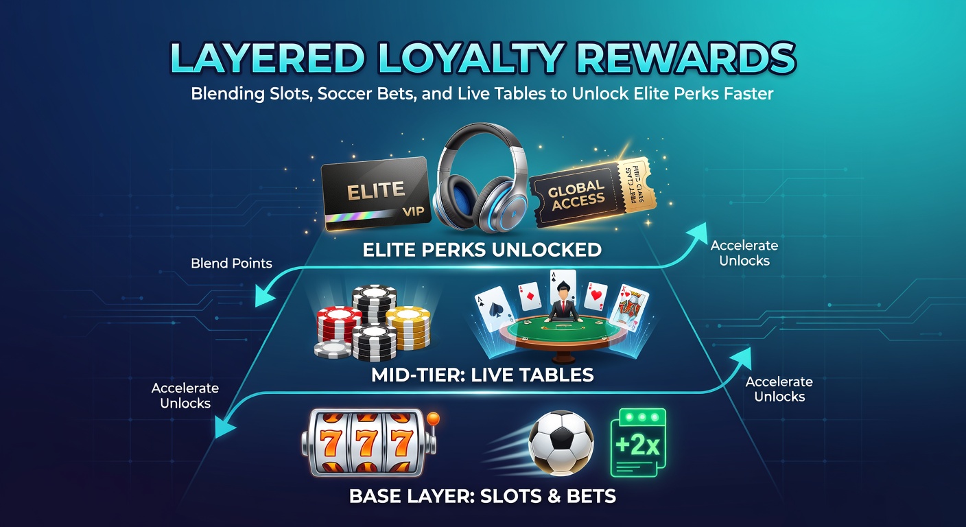 Grafiek met tier-niveaus en puntopbouw door gecombineerd spel in een casino-app