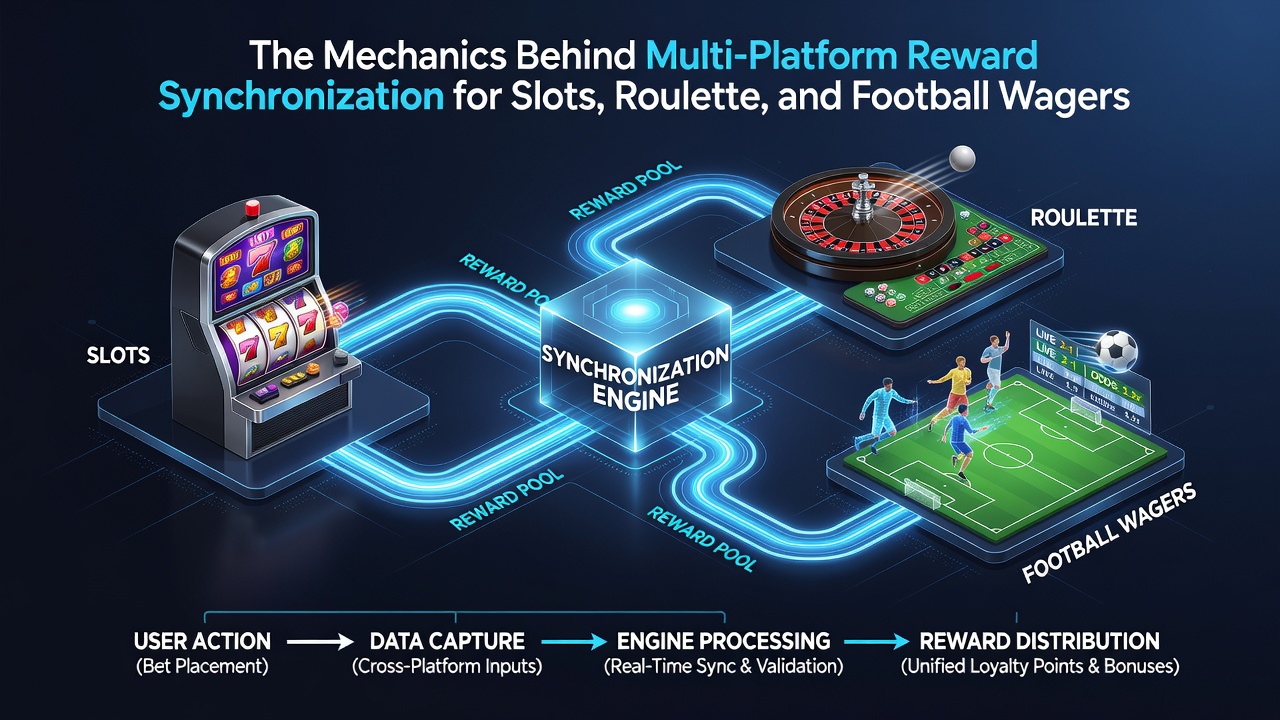 Diagram van API-integraties tussen slots, roulette en sportweddenschappen